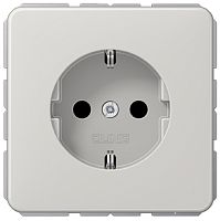 Розетка с заземлением без рамки Jung CD500 1-м. светло-серый картинка